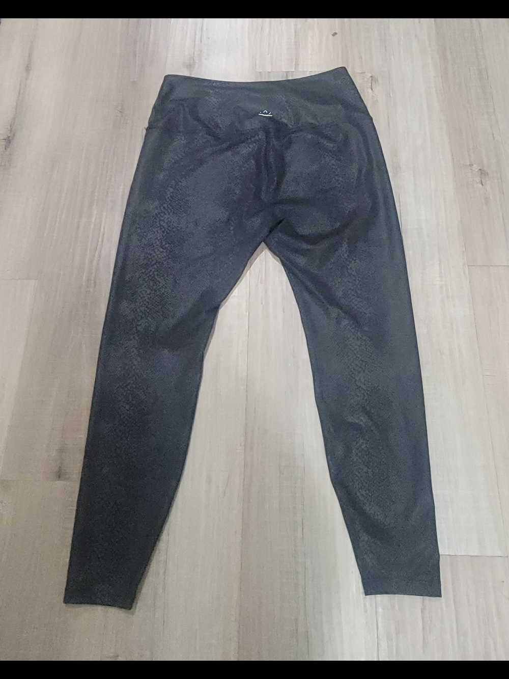 Beyond Yoga Black High-Waist Faux-Leather Leggings - Picture 8 of 9